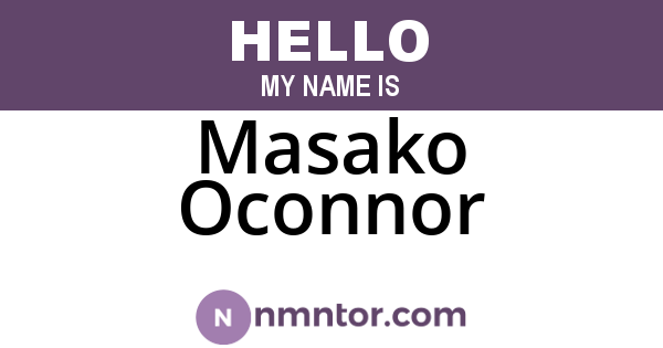Masako Oconnor