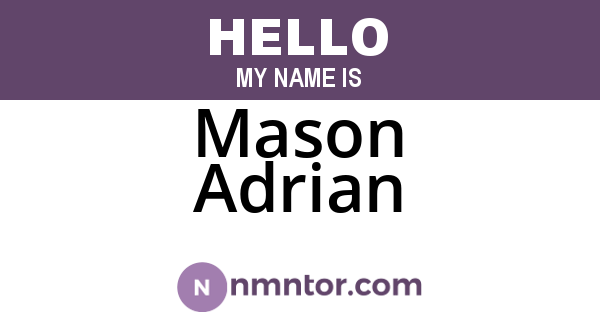 Mason Adrian
