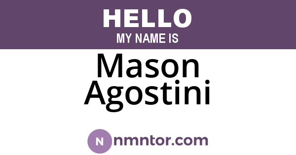 Mason Agostini