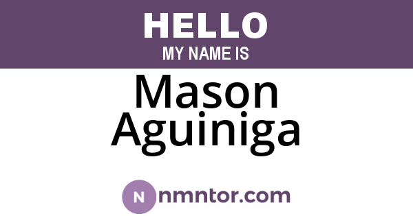 Mason Aguiniga