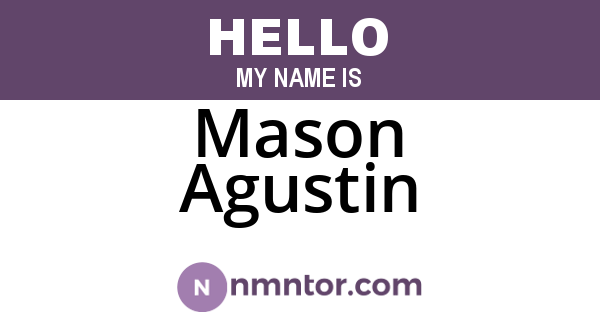 Mason Agustin