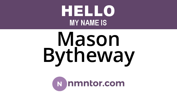 Mason Bytheway
