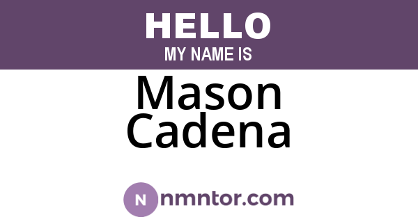 Mason Cadena