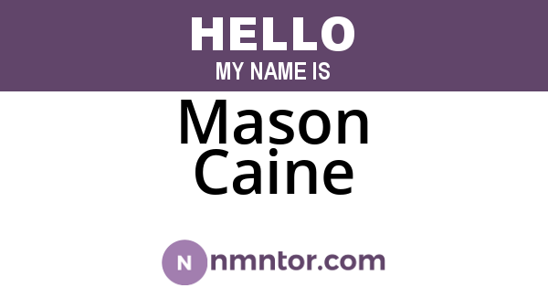 Mason Caine