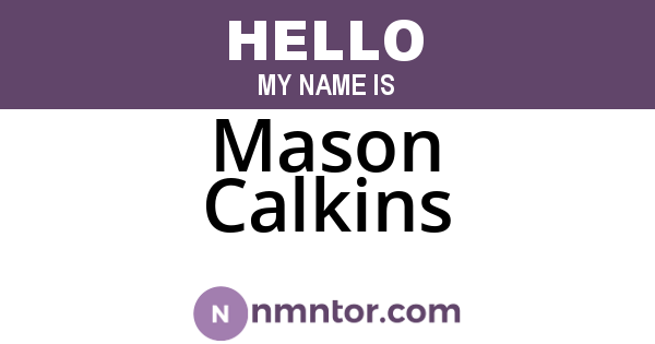 Mason Calkins