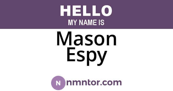 Mason Espy