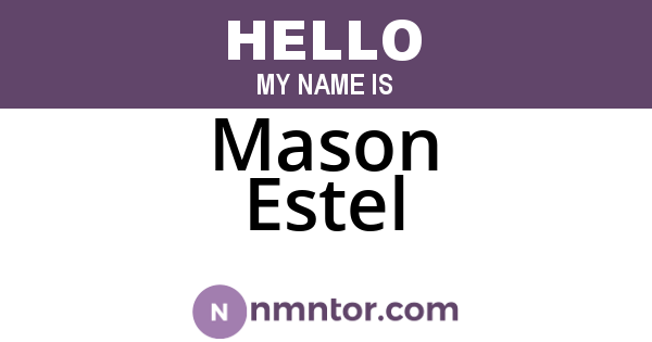 Mason Estel