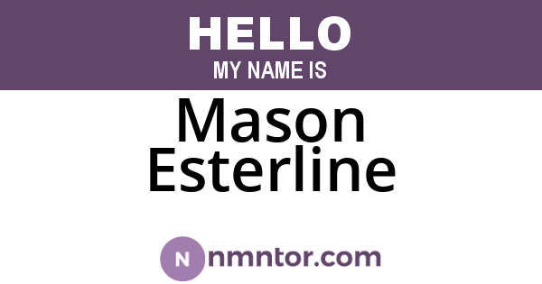 Mason Esterline