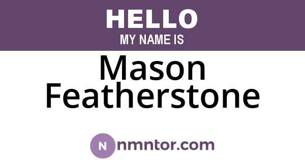 Mason Featherstone