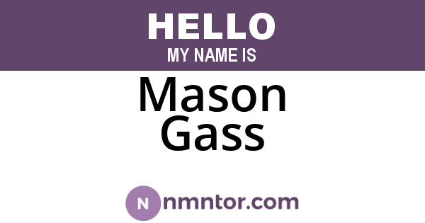 Mason Gass