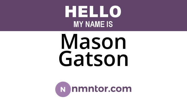 Mason Gatson