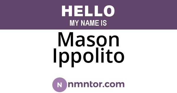 Mason Ippolito