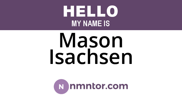 Mason Isachsen