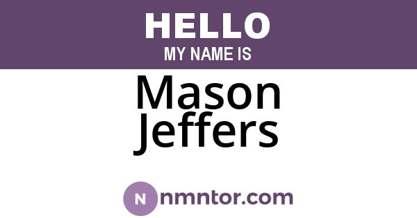 Mason Jeffers