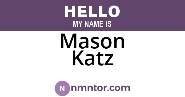 Mason Katz