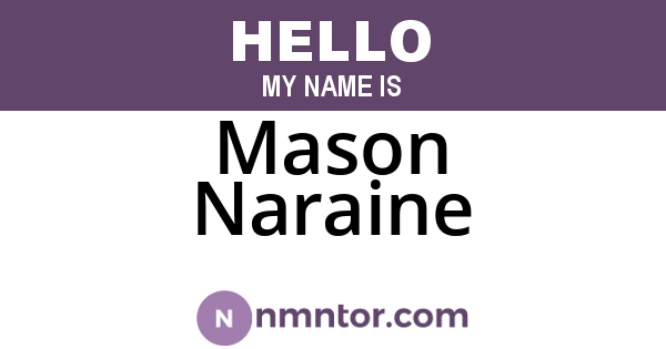 Mason Naraine