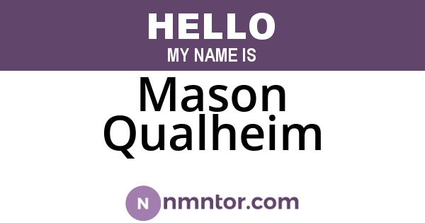 Mason Qualheim