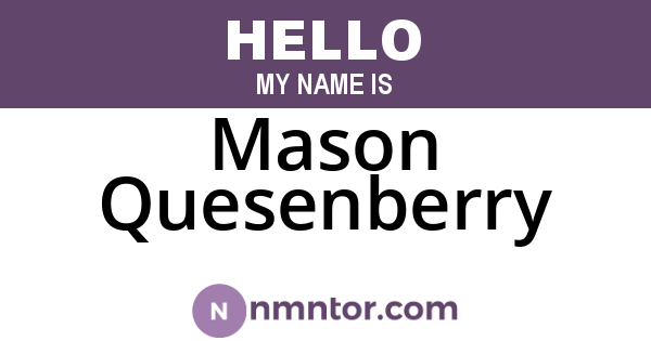 Mason Quesenberry