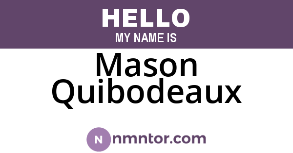 Mason Quibodeaux