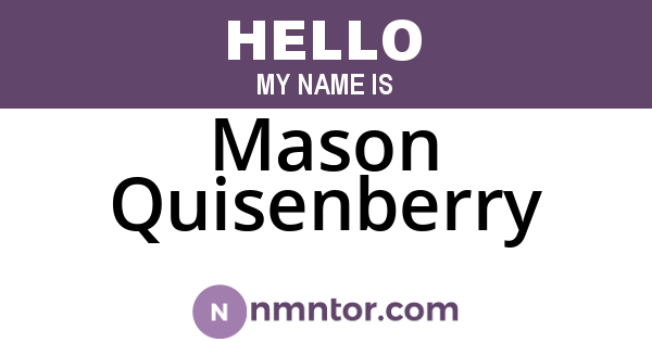 Mason Quisenberry