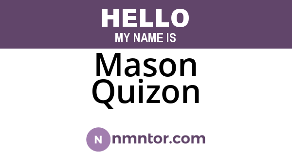 Mason Quizon