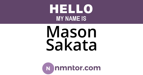 Mason Sakata