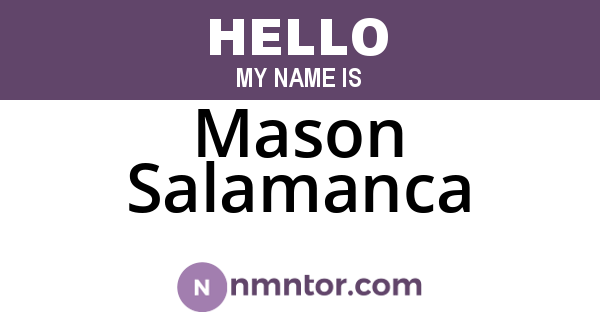 Mason Salamanca
