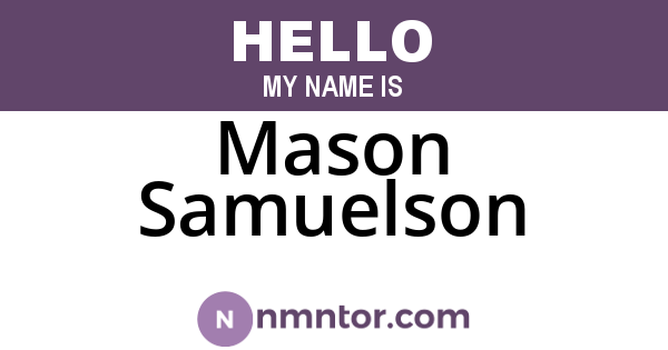 Mason Samuelson
