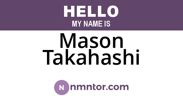Mason Takahashi