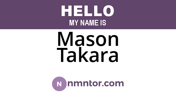 Mason Takara