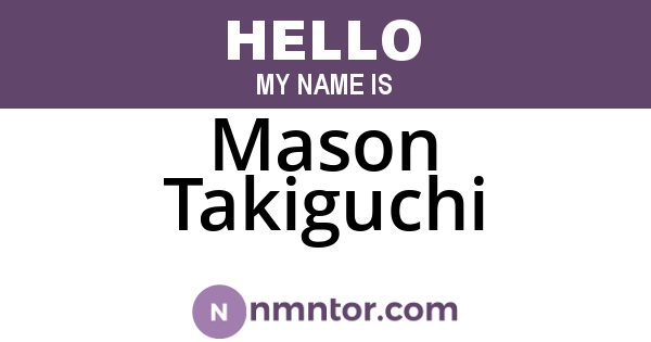 Mason Takiguchi