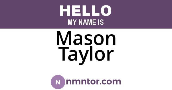 Mason Taylor