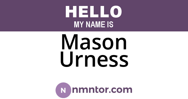 Mason Urness