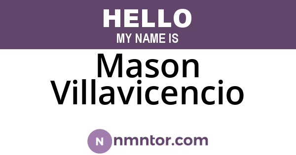 Mason Villavicencio