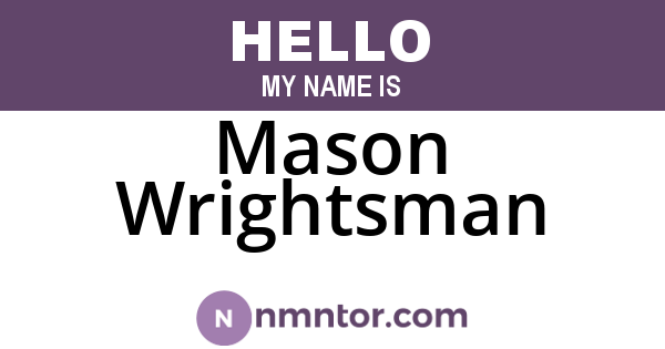 Mason Wrightsman