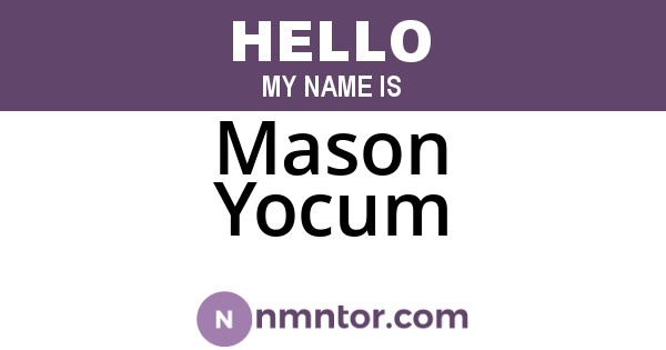 Mason Yocum