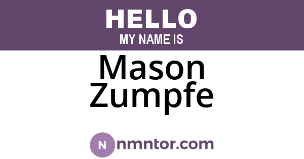 Mason Zumpfe