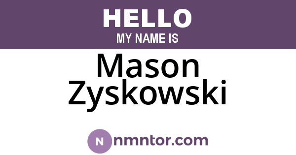 Mason Zyskowski