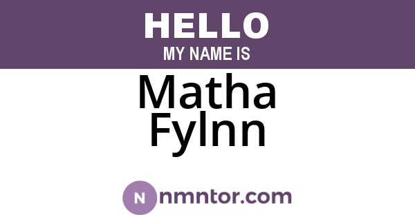 Matha Fylnn