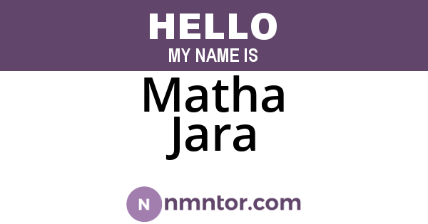 Matha Jara
