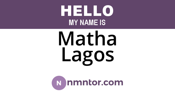 Matha Lagos