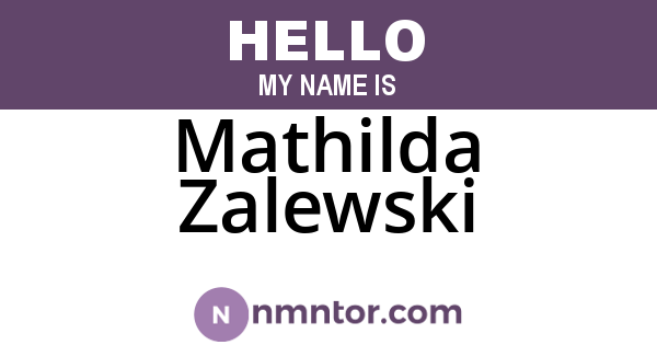Mathilda Zalewski