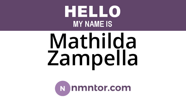 Mathilda Zampella