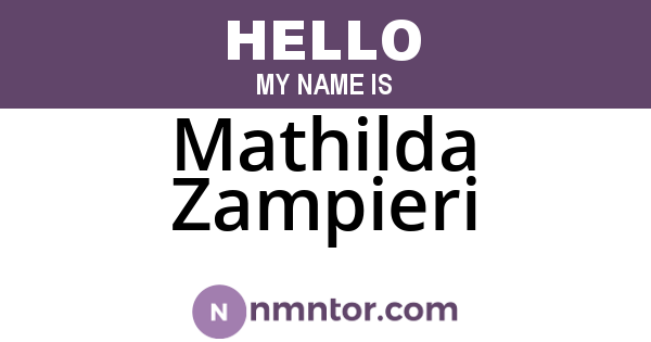 Mathilda Zampieri
