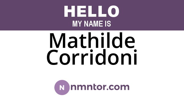Mathilde Corridoni