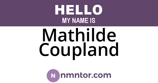 Mathilde Coupland