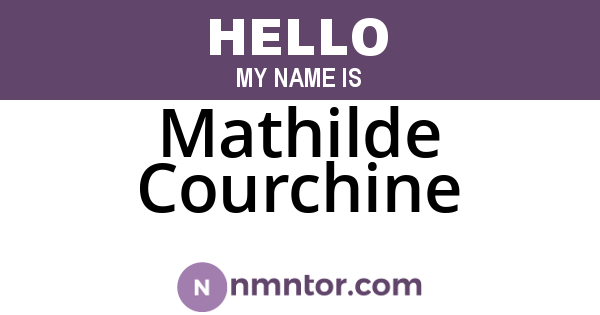 Mathilde Courchine