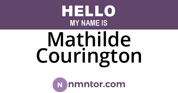 Mathilde Courington