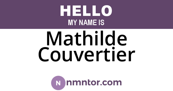 Mathilde Couvertier