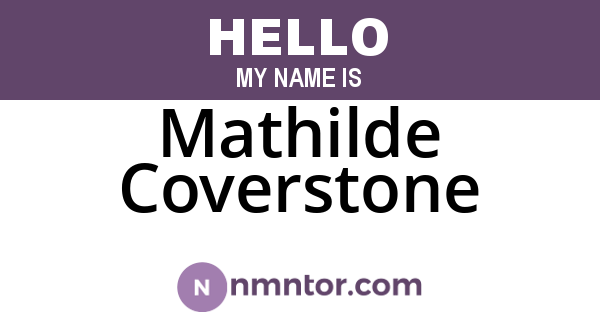 Mathilde Coverstone